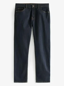 Next Blue Indigo Rinse Single Straight Fit Classic Stretch Jeans Hot