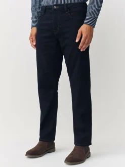 Next Straight Fit Comfort Stretch Jeans Blue Indigo Rinse Online