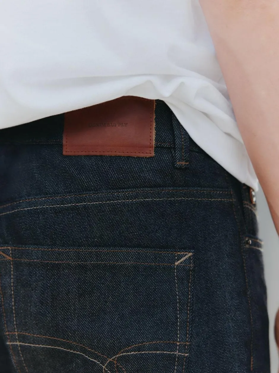 Next Straight Fit Signature Brushed Cosy Check Denim Jeans Blue Indigo Rinse Best