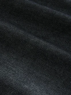 Next Straight Fit Signature Brushed Cosy Check Denim Jeans Blue Indigo Rinse Best