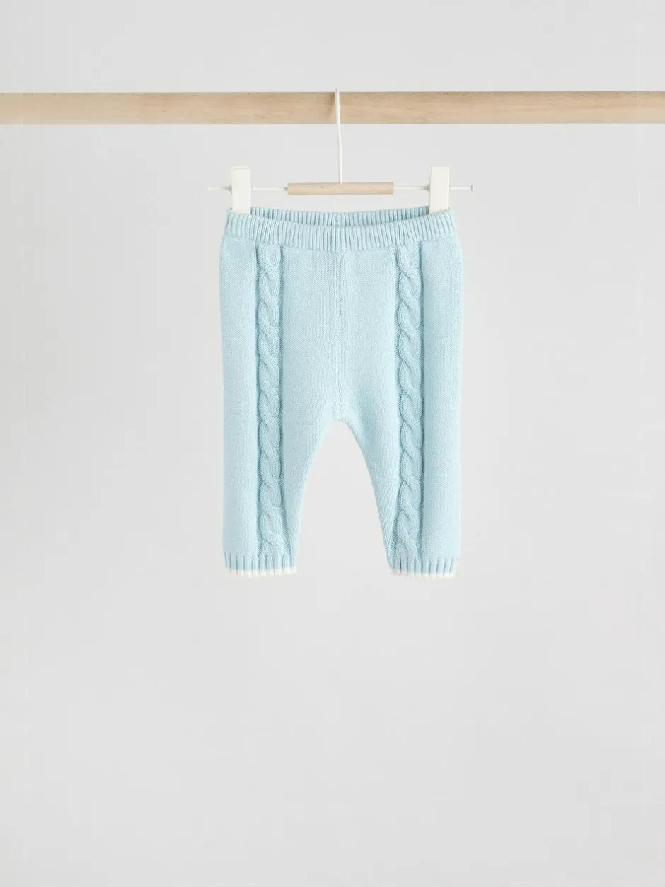 Next Knitted Jumper and Leggings Baby Set (0mths-3yrs) Blue Sale