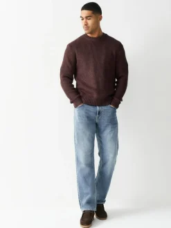 Next Straight Fit Comfort Stretch Jeans Blue Light Vintage Discount