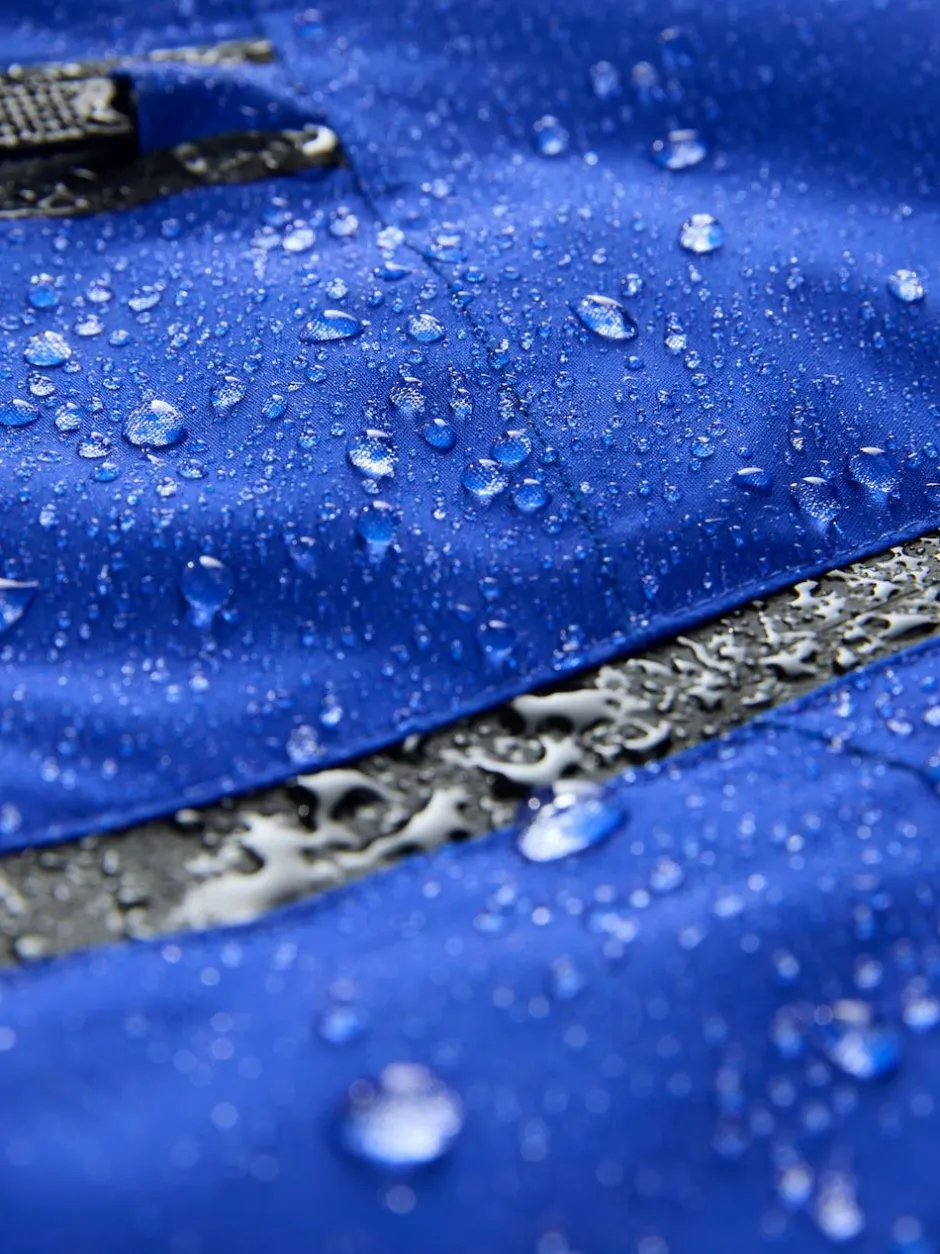 Next Blue Lightning Print Waterproof Fleece Lined Hooded Jacket (3-16yrs) Discount