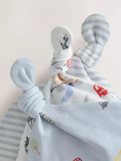 Next Blue London Tie Top Baby Hats 3 Pack (0-18mths) New