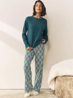 Next Long Sleeve Pyjamas Blue Outlet