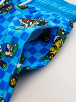 Next Blue Mario Swim Shorts (3-16yrs)