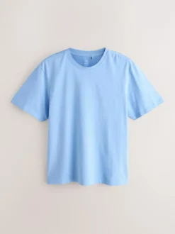 Next Blue/ Mauve Purple Cosy Short Sleeve Pyjamas Set 2 Pack