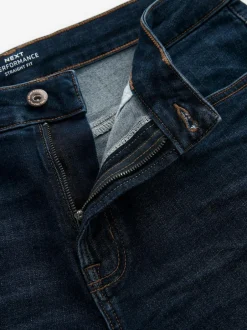 Next Blue Mid Indigo Straight Fit Motionflex Jeans Hot