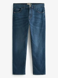 Next Blue Mid Single Straight Fit Classic Stretch Jeans Hot