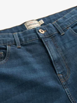 Next Blue Mid Single Straight Fit Classic Stretch Jeans Hot