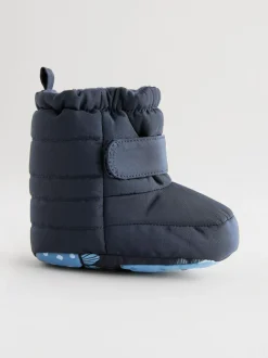 Next Baby Touch Fastening Snow Boots (0-2mths) Blue Navy Clearance