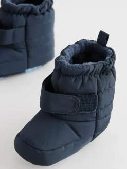 Next Baby Touch Fastening Snow Boots (0-2mths) Blue Navy Clearance