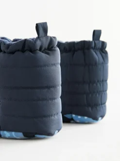 Next Baby Touch Fastening Snow Boots (0-2mths) Blue Navy Clearance
