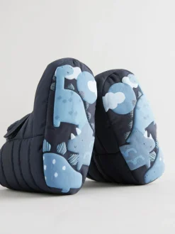 Next Baby Touch Fastening Snow Boots (0-2mths) Blue Navy Clearance