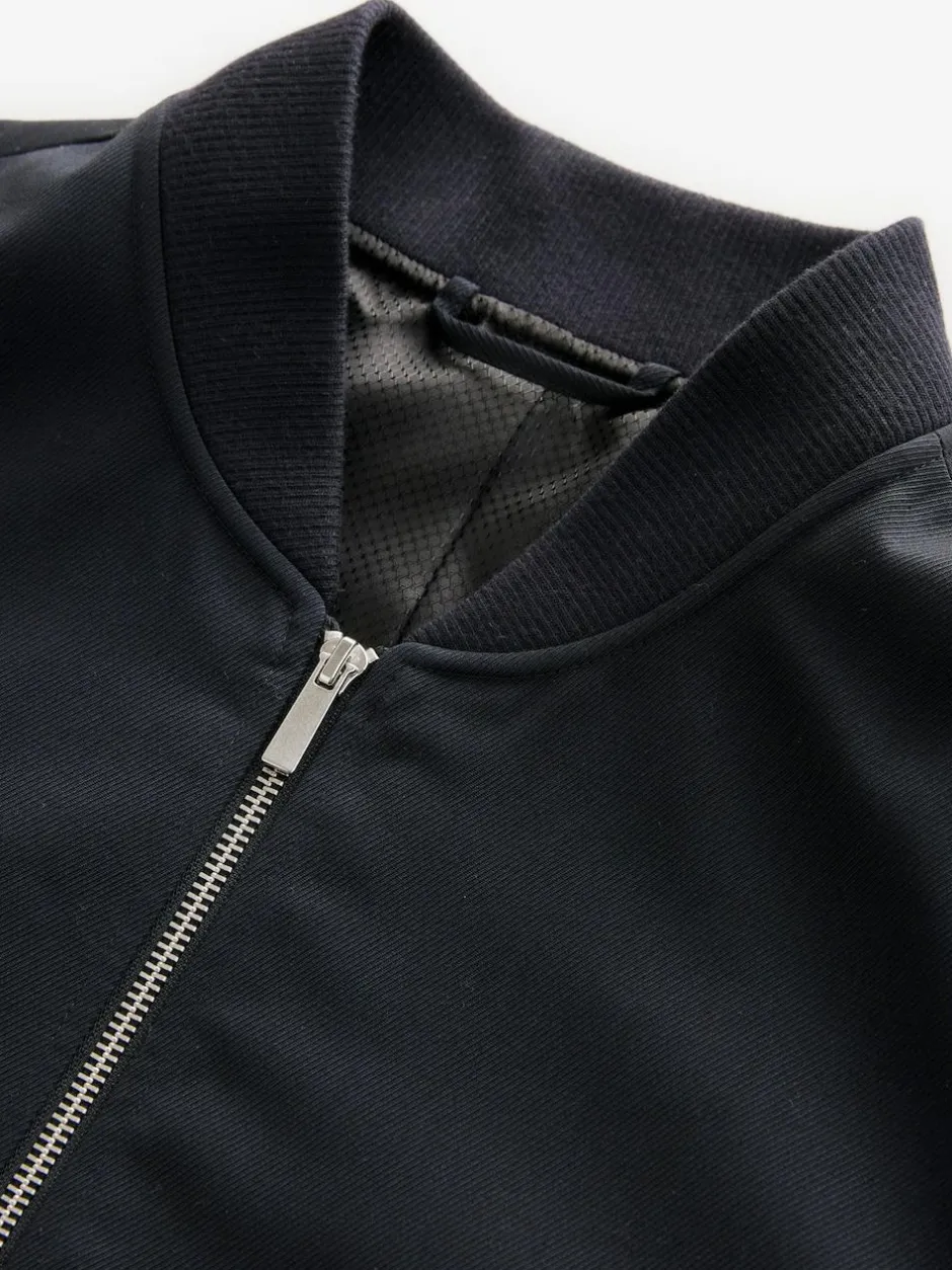 Next Blue Navy Smart Bomber Jacket Online