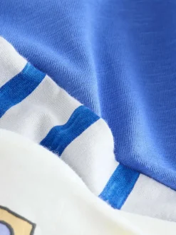 Next Short Sleeve Appliqué T-Shirts 3 Pack (3mths-7yrs) Blue Pirates Online