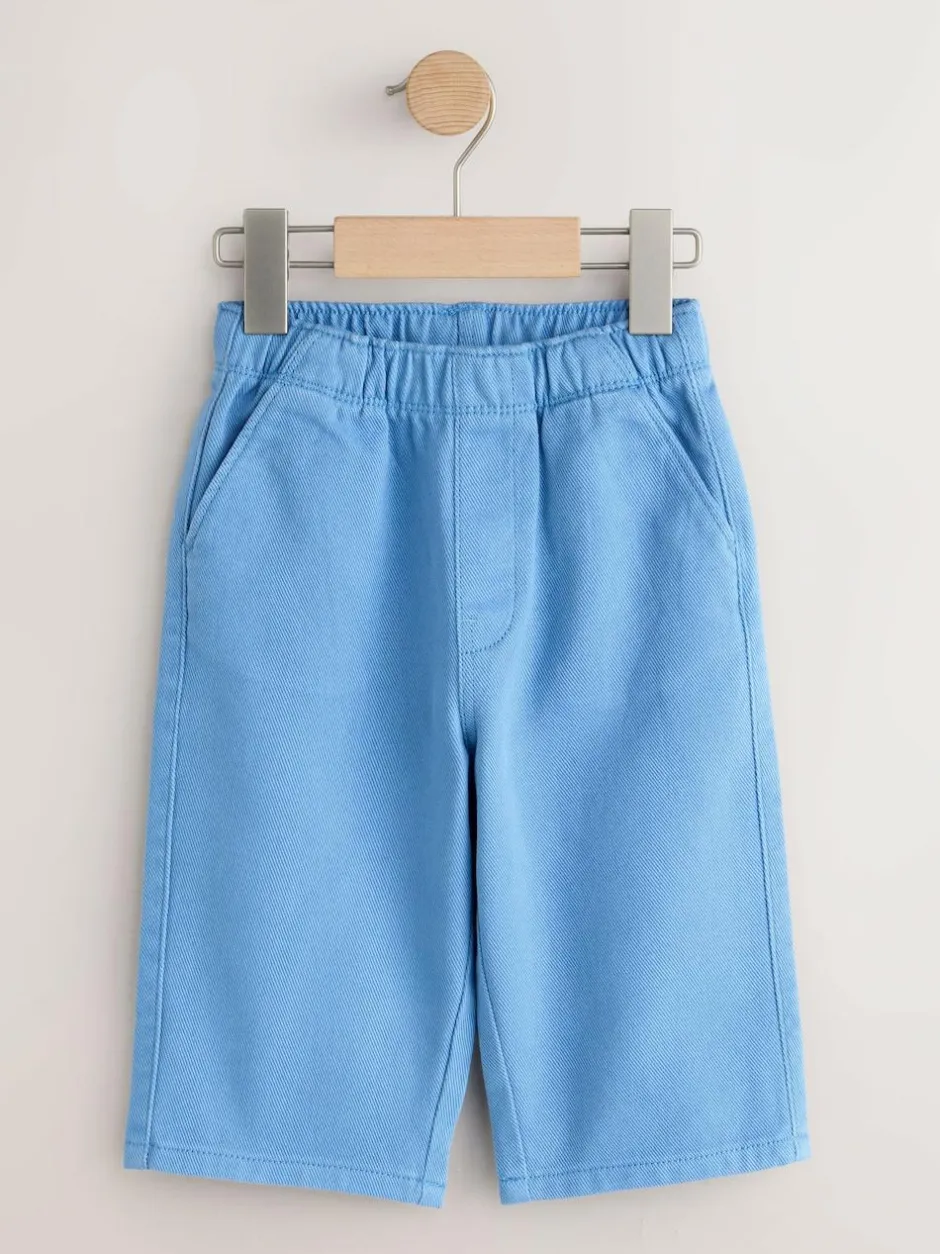 Next Plain Pull On Wide Trousers (3mths-7yrs) Blue Online