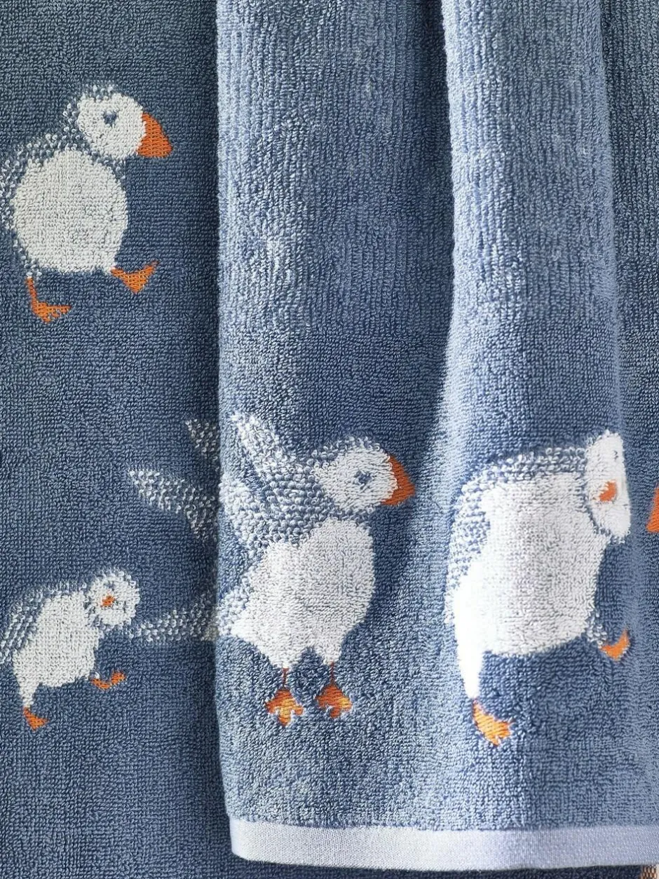 Next Blue Puffin 100% Cotton Towels Hot
