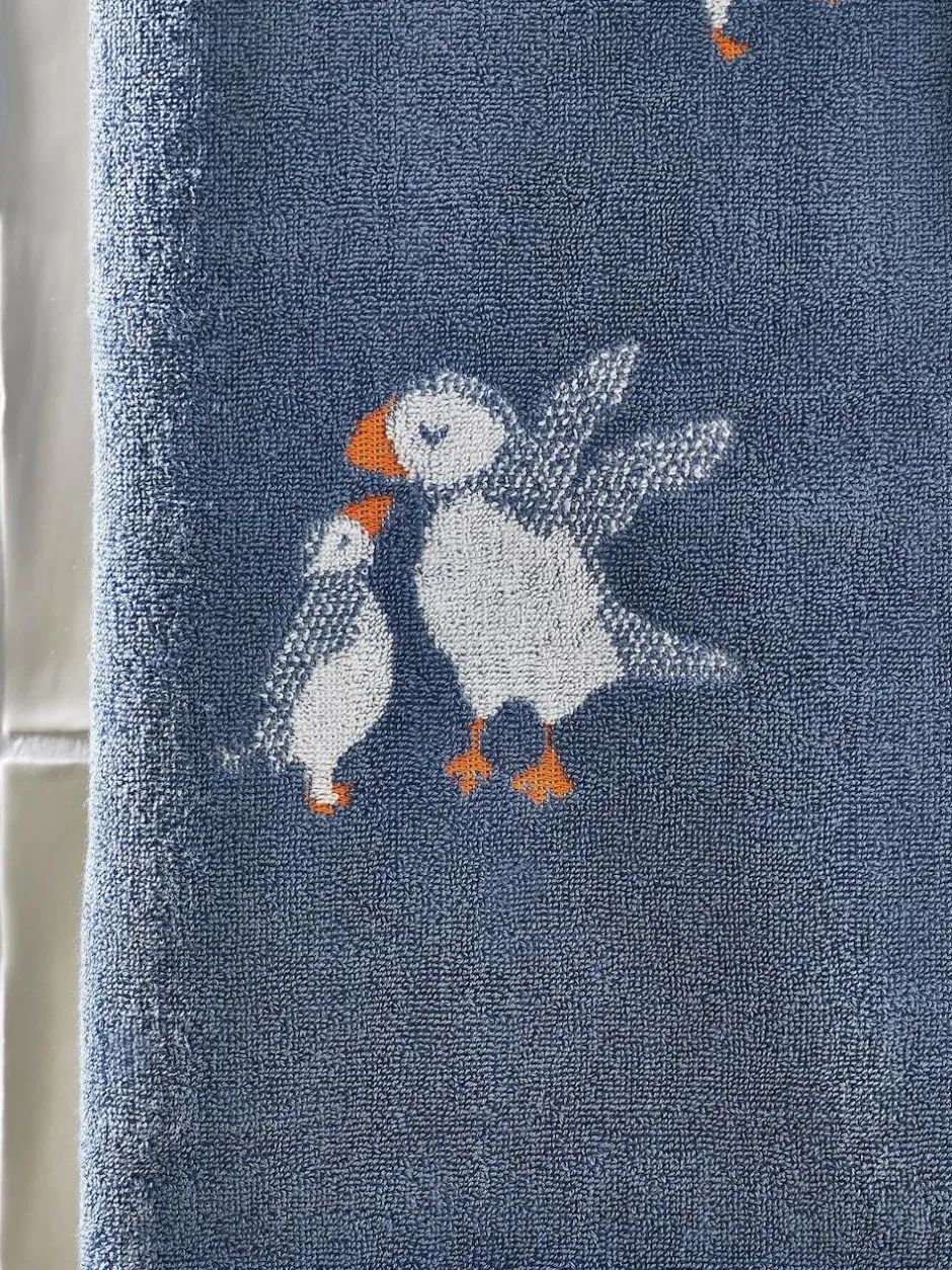 Next Blue Puffin 100% Cotton Towels Hot