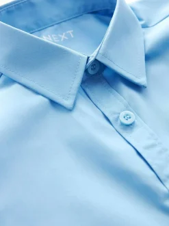 Next Regular Fit 2 Pack Long Sleeve School Shirts (3-17yrs) Blue Online