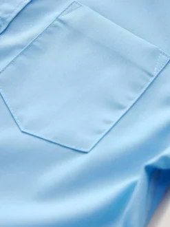 Next Regular Fit 2 Pack Long Sleeve School Shirts (3-17yrs) Blue Online