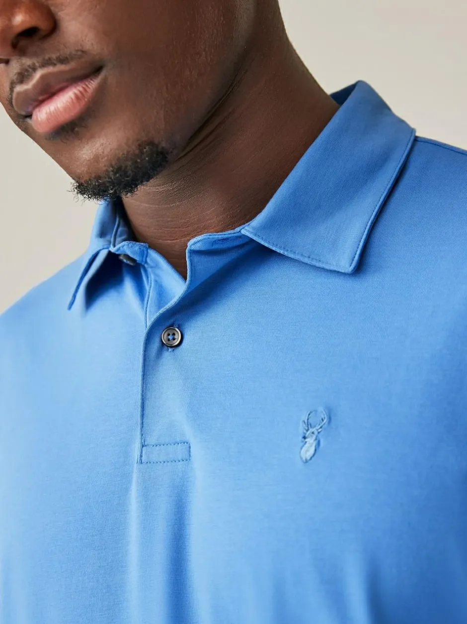 Next Blue Regular Fit Short Sleeve Jersey Polo Shirts 5 Pack Hot