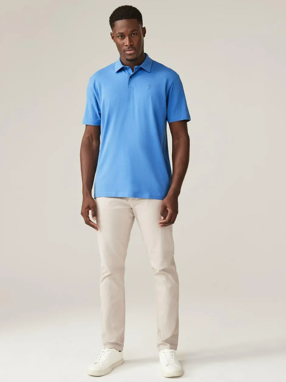 Next Blue Regular Fit Short Sleeve Jersey Polo Shirts 5 Pack Hot