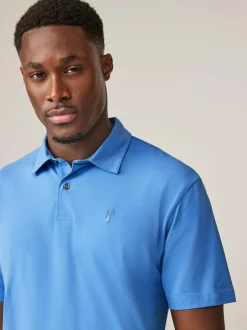 Next Blue Regular Fit Short Sleeve Jersey Polo Shirts 5 Pack Hot