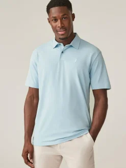 Next Blue Regular Fit Short Sleeve Jersey Polo Shirts 5 Pack Hot