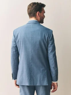 Next Regular Fit Signature Nova Fides 100% Italian Wool Suit Jacket Blue Clearance