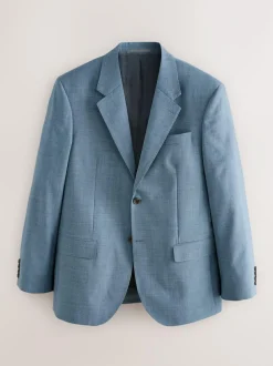 Next Regular Fit Signature Nova Fides 100% Italian Wool Suit Jacket Blue Clearance