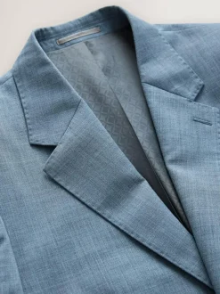 Next Regular Fit Signature Nova Fides 100% Italian Wool Suit Jacket Blue Clearance