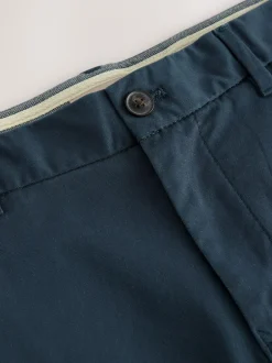 Next Regular Fit Stretch Chinos Trousers Blue Discount