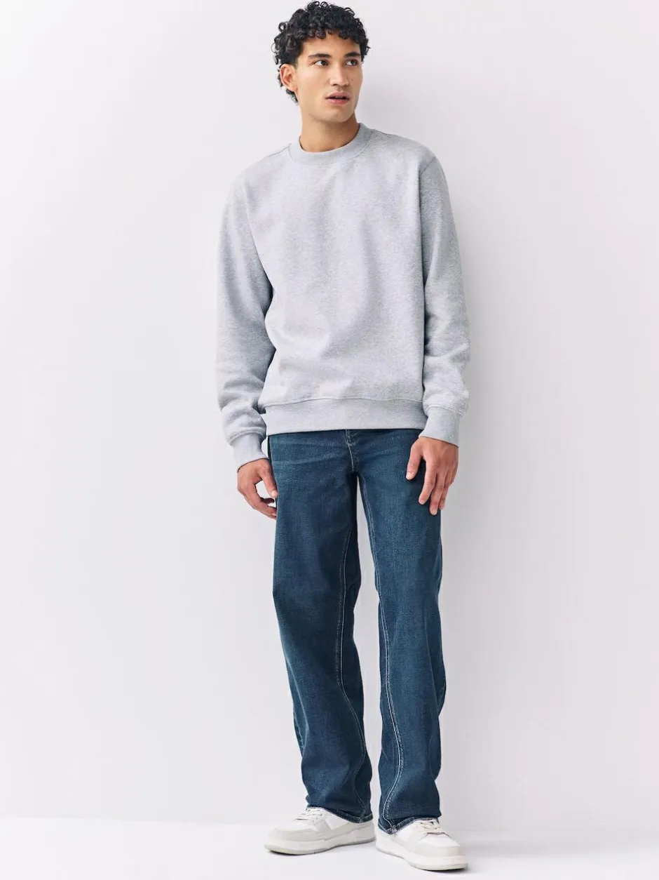 Next Relaxed Fit Motionflex Jeans Blue New