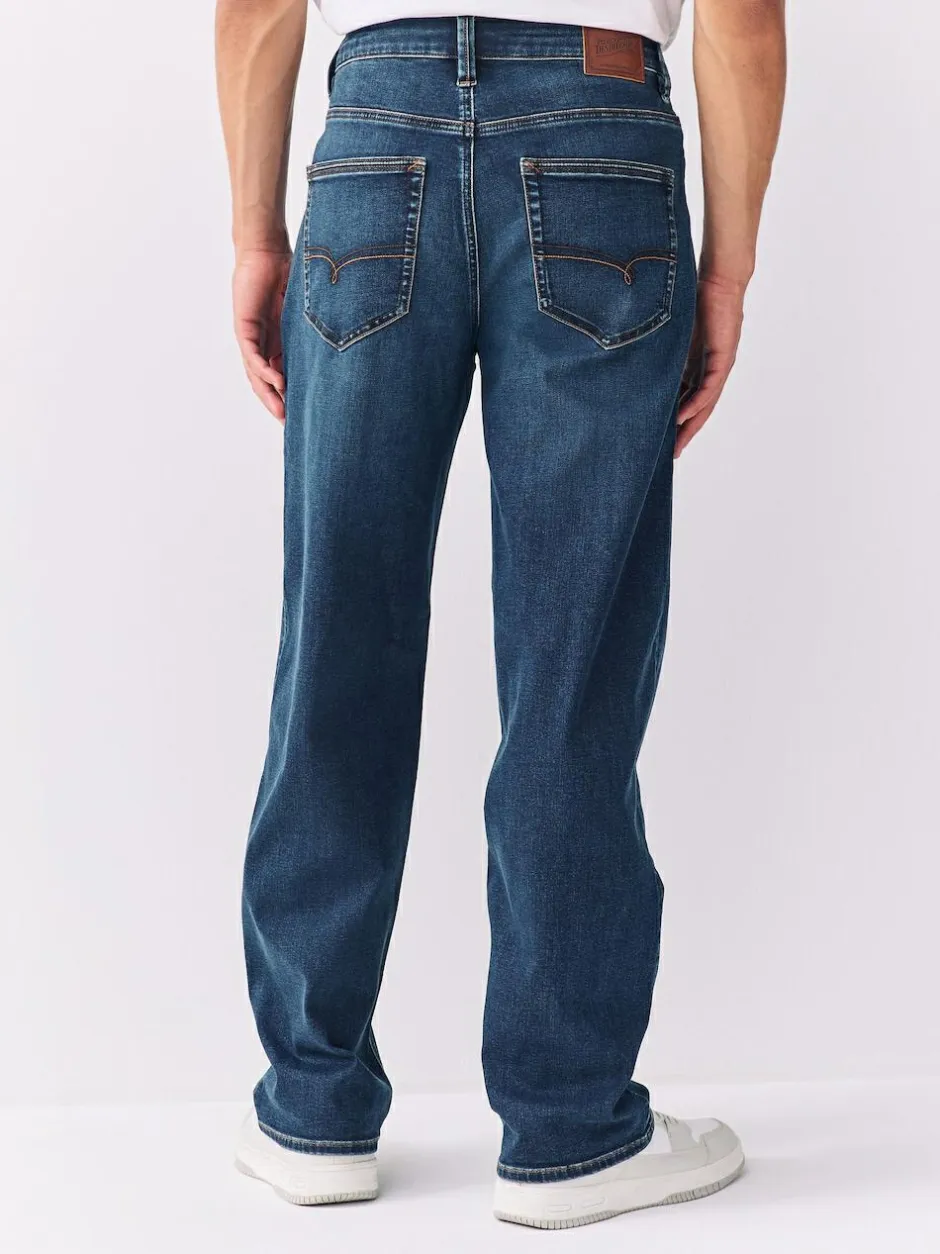 Next Relaxed Fit Motionflex Jeans Blue New