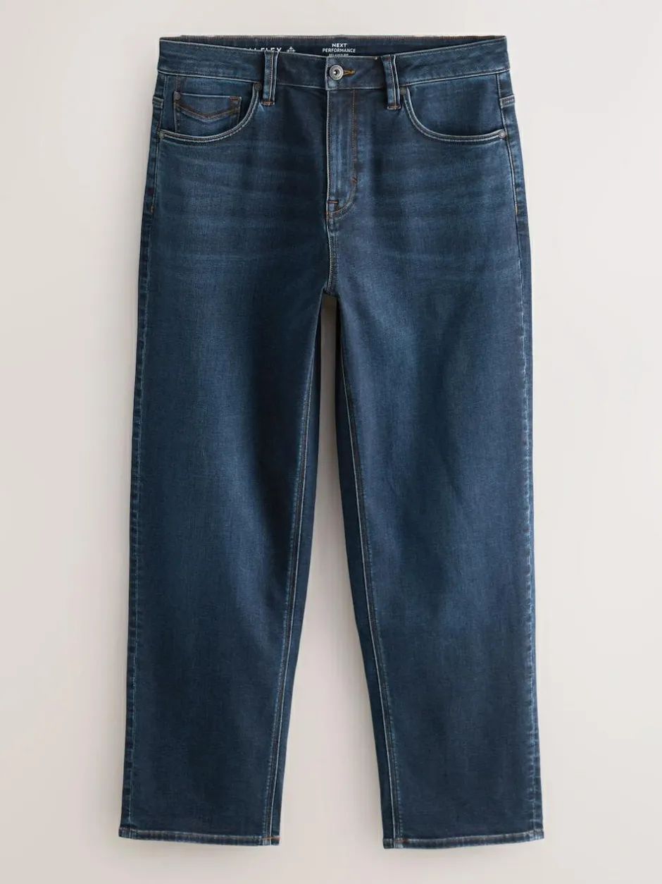 Next Relaxed Fit Motionflex Jeans Blue New