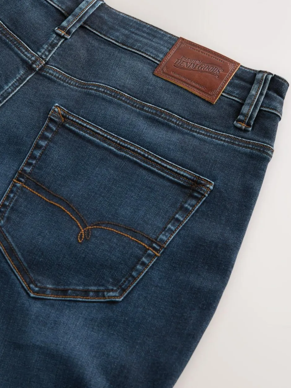 Next Relaxed Fit Motionflex Jeans Blue New
