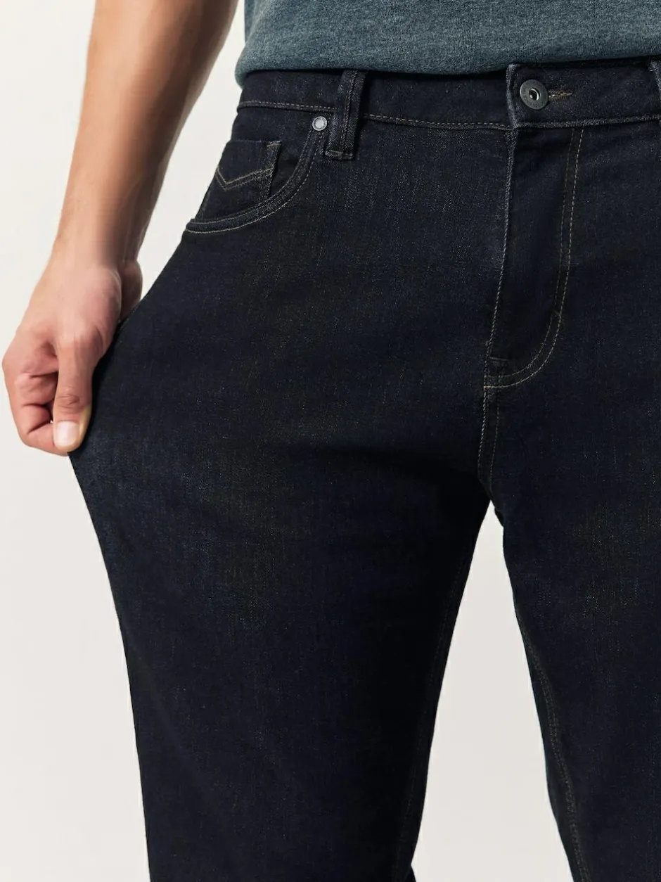 Next Blue Rinse Regular Tapered Fit Motionflex Jeans Clearance