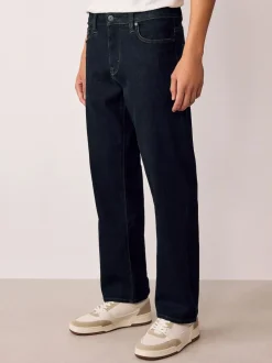 Next Blue Rinse Straight Fit Motionflex Jeans Best