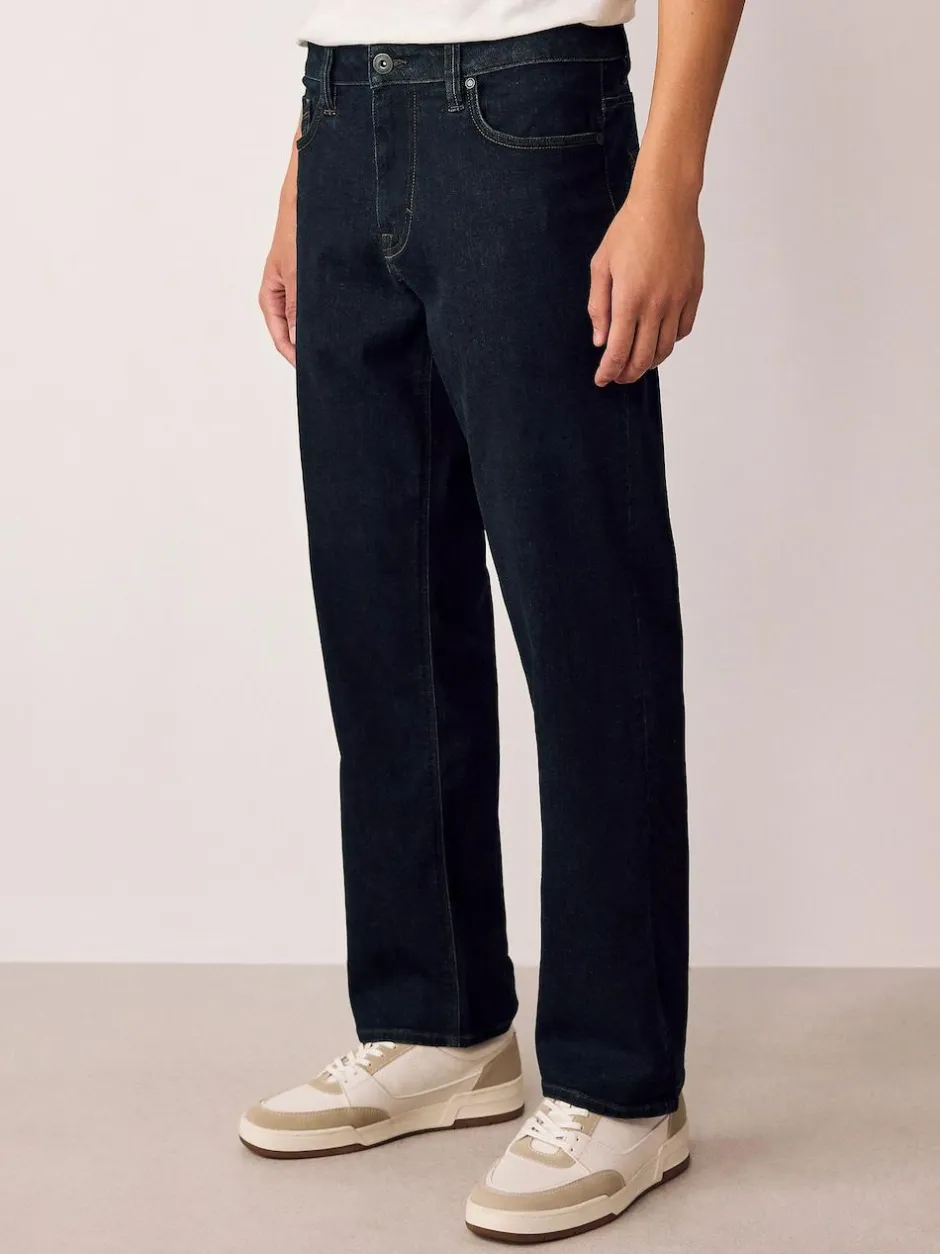 Next Blue Rinse Straight Fit Motionflex Jeans Best