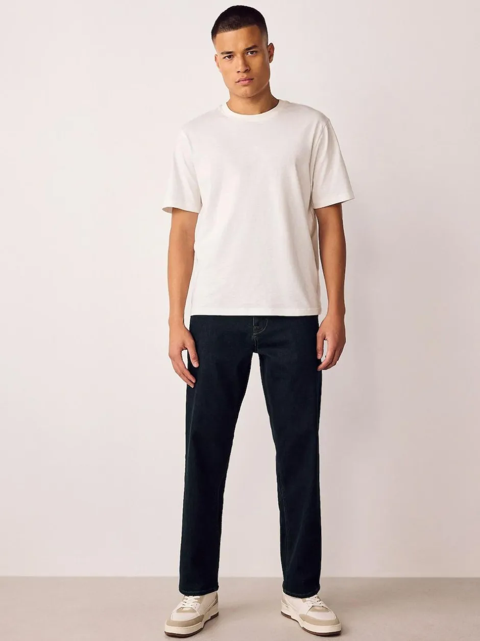 Next Blue Rinse Straight Fit Motionflex Jeans Best