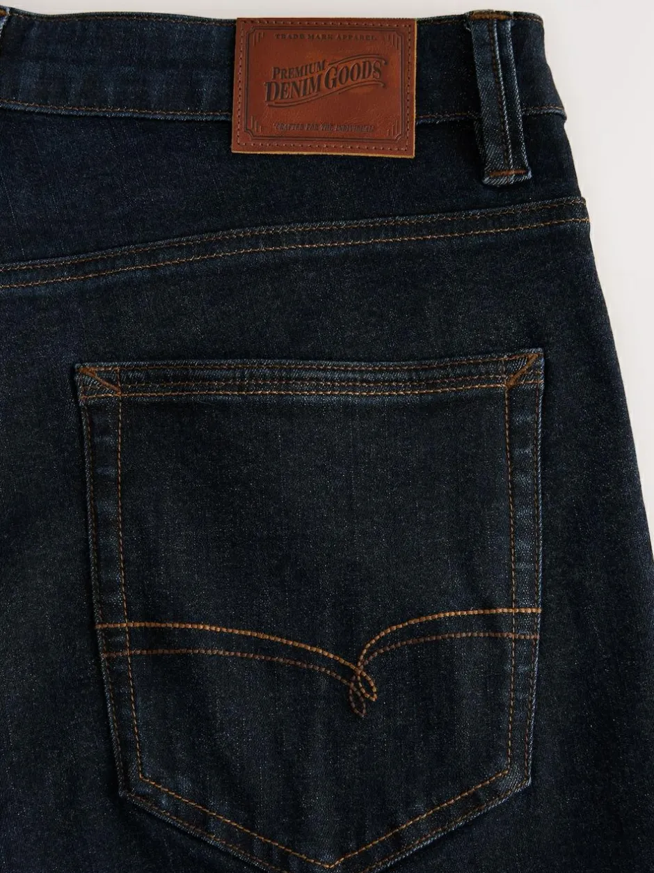 Next Blue Rinse Straight Fit Motionflex Jeans Best