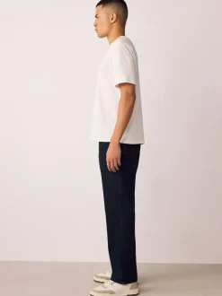 Next Blue Rinse Straight Fit Motionflex Jeans Best