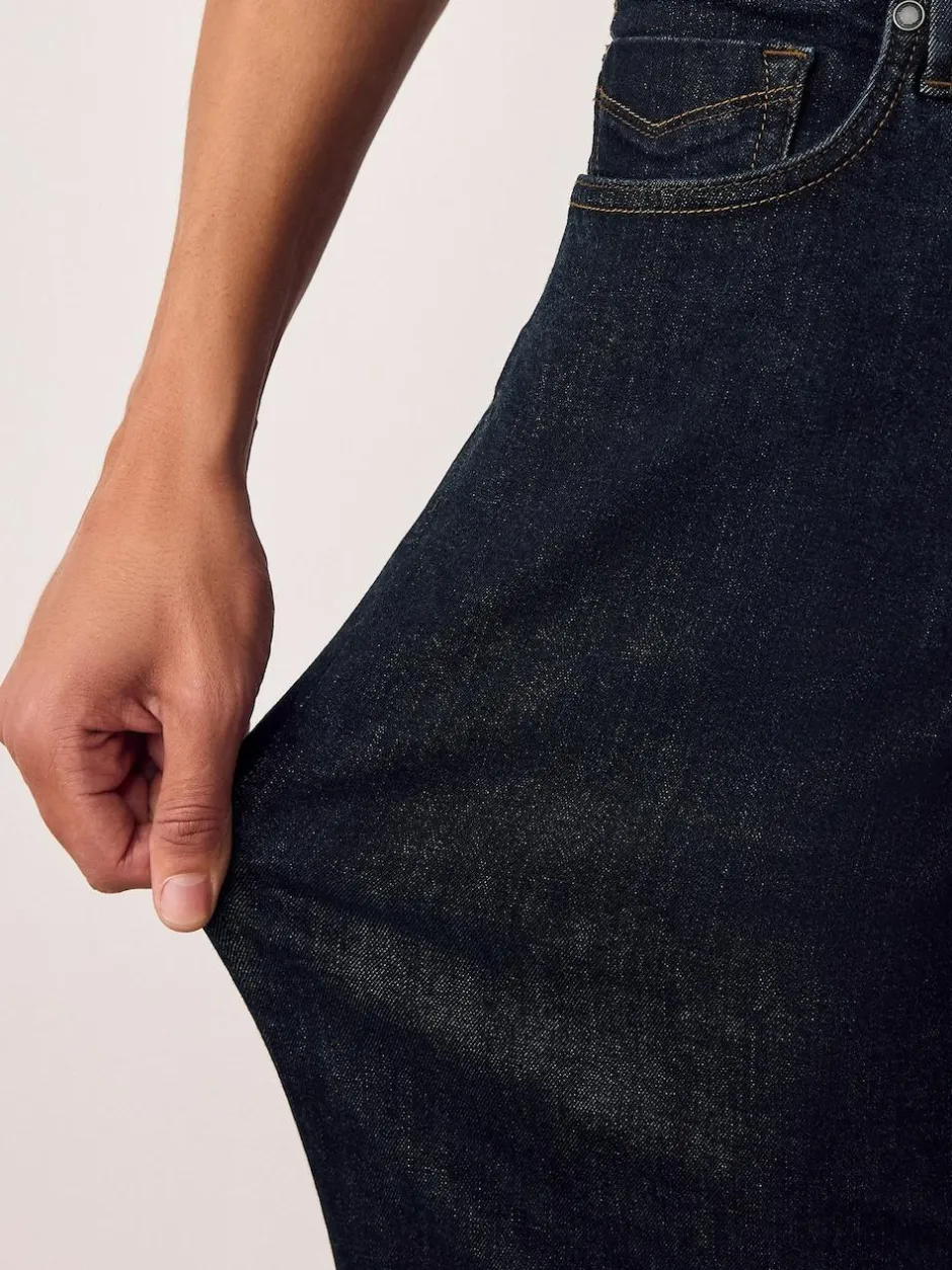 Next Blue Rinse Straight Fit Motionflex Jeans Best