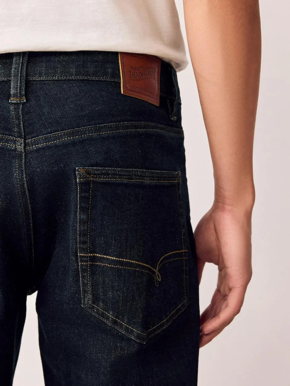 Next Blue Rinse Straight Fit Motionflex Jeans Best