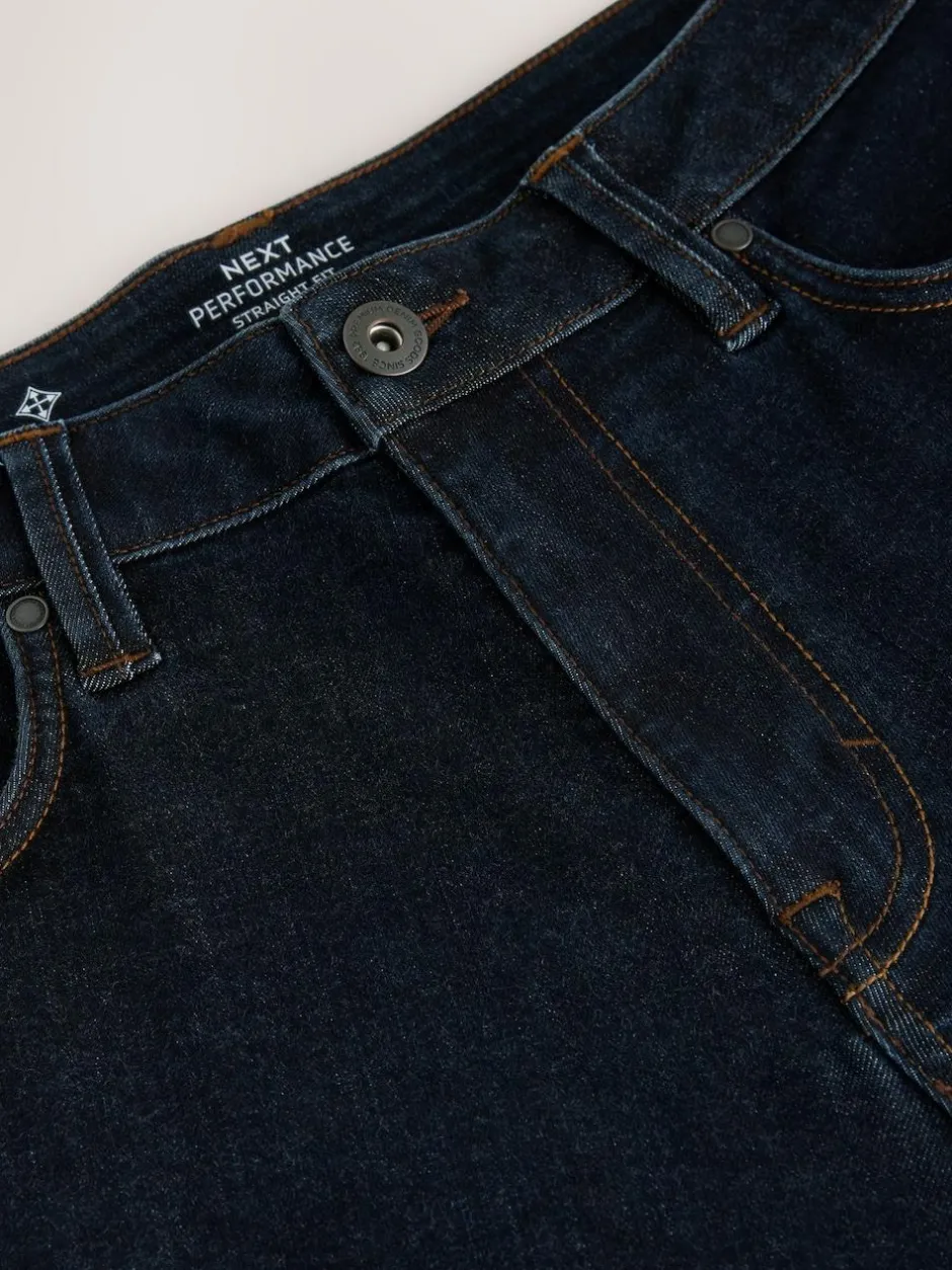 Next Blue Rinse Straight Fit Motionflex Jeans Best