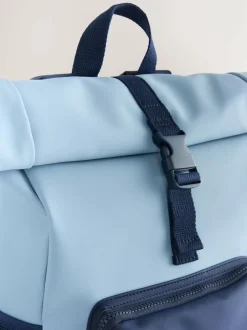 Next Roll Top Backpack Blue Outlet