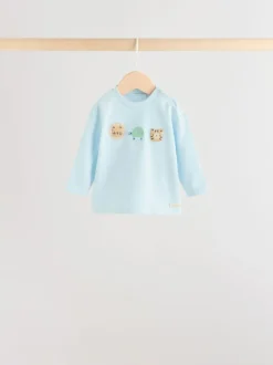 Next Baby Top & Leggings 6 Piece Set (0mths-3yrs) Blue Safari Discount