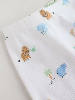Next Baby Top & Leggings 6 Piece Set (0mths-3yrs) Blue Safari Discount