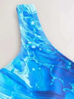 Next Scoop Neck Swimsuit (3-16yrs) Blue Outlet